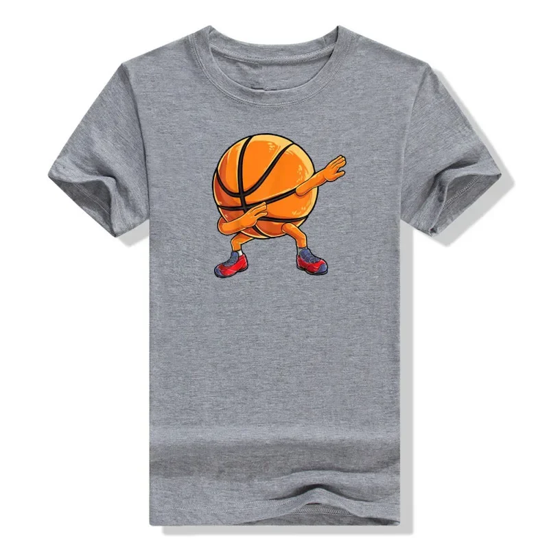 Basketball-Lover Graphic Tee Y2k Tops Cute Streetwear Clothes Dabbing Basketball Ball Funny Men Women Sports Player Dab T-Shirt