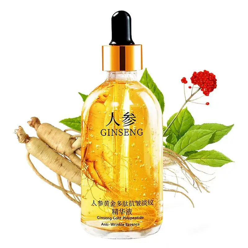 100ml Gold Ginseng Face Essence polipeptide Anti-rughe Lightning idratante Niacinamide siero viso forniture per la cura personale