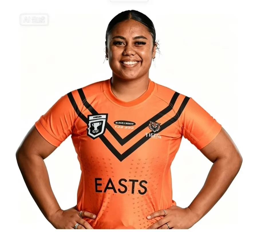 26-27 New Brisbane Tiger Rugby Shirt 3D Printed Comfortable Breathable T-shirt, Suitable for Daily Training Wear Family Clothing