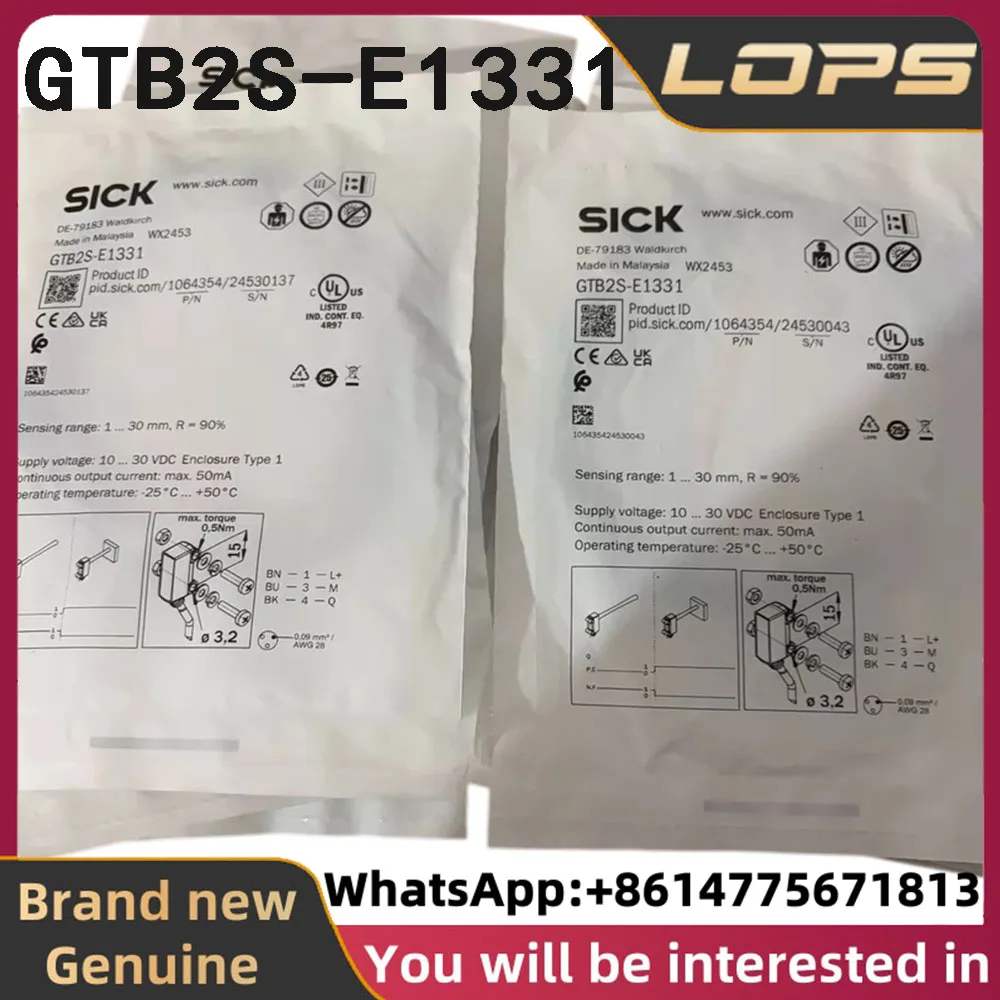 GTB2S-E1331 Brand new original SICK photoelectric sensor part number 1064354 in stock, welcome to consult