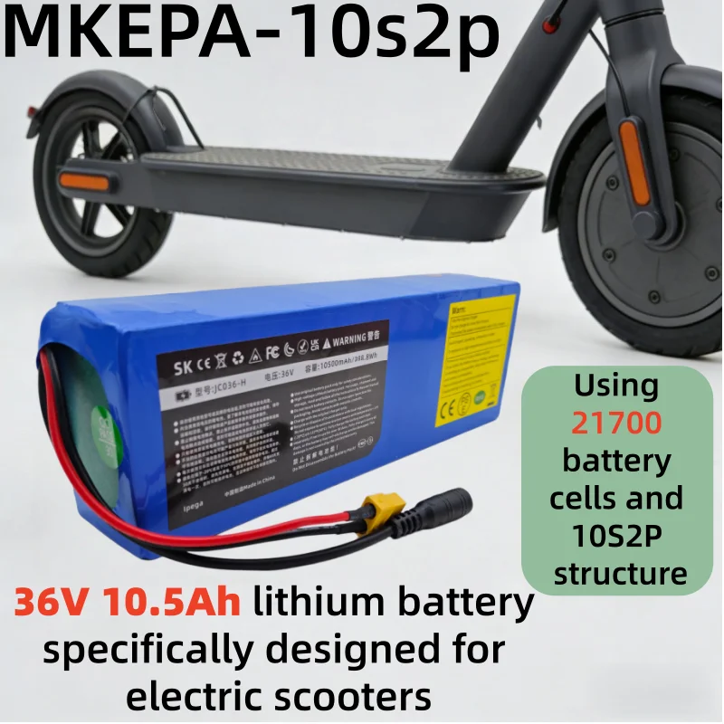 

10S2P-21700 36V 10500mAh lithium battery pack electric scooter electric motorcycle stable power supply, safe and reliable
