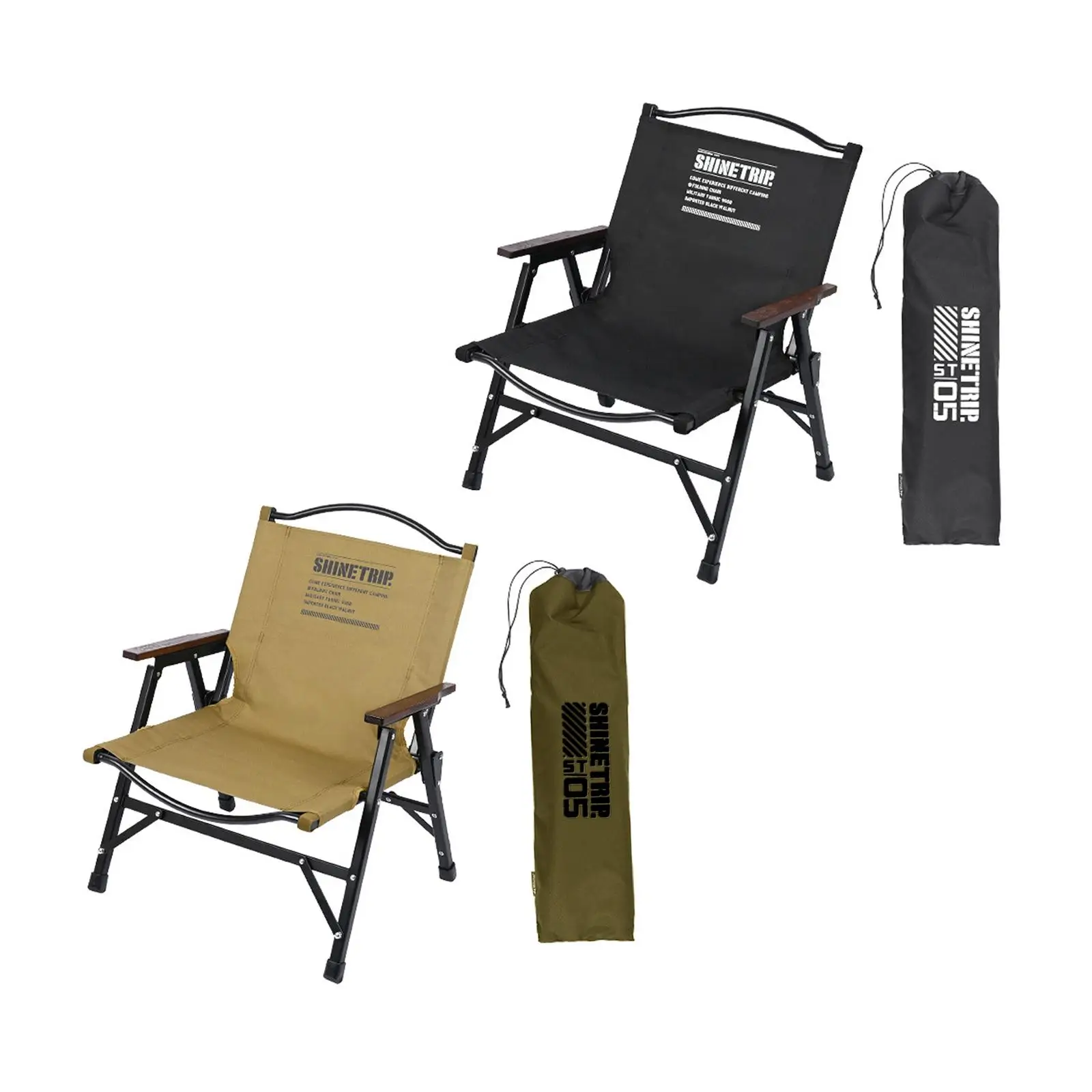 

Folding Camping Chair with Carry Bag Beach Chair for Lawn Picnic Backpacking