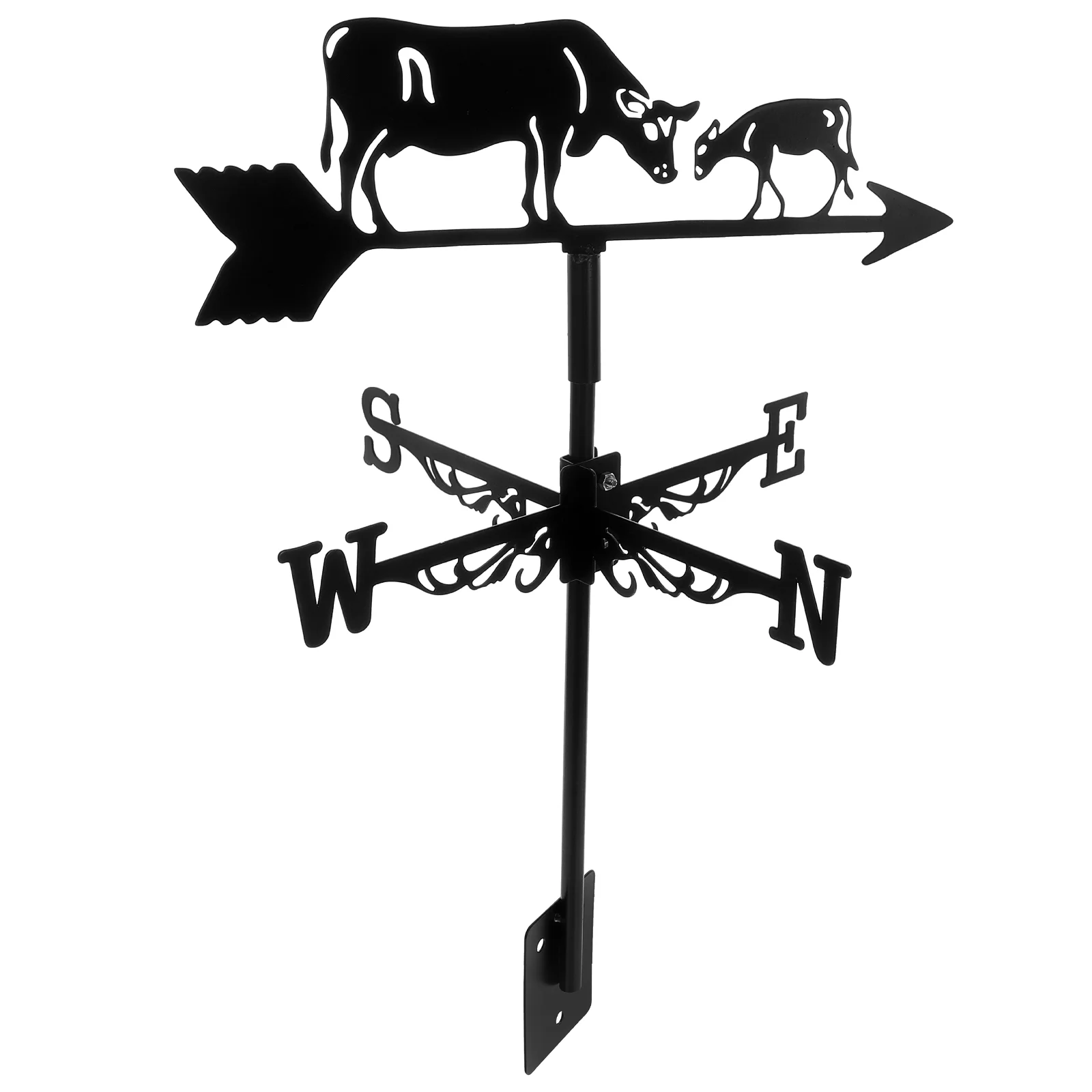 

Child Cow Farm Iron Metal Decorative Roof Weather Vane Indicator Weathervane Direction Stainless Steel