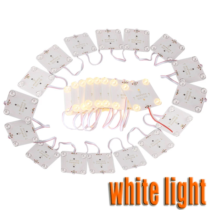 LED Blockchain diffuse reflection four light module card shaped soft film ceiling advertising light box 220V Blockchain