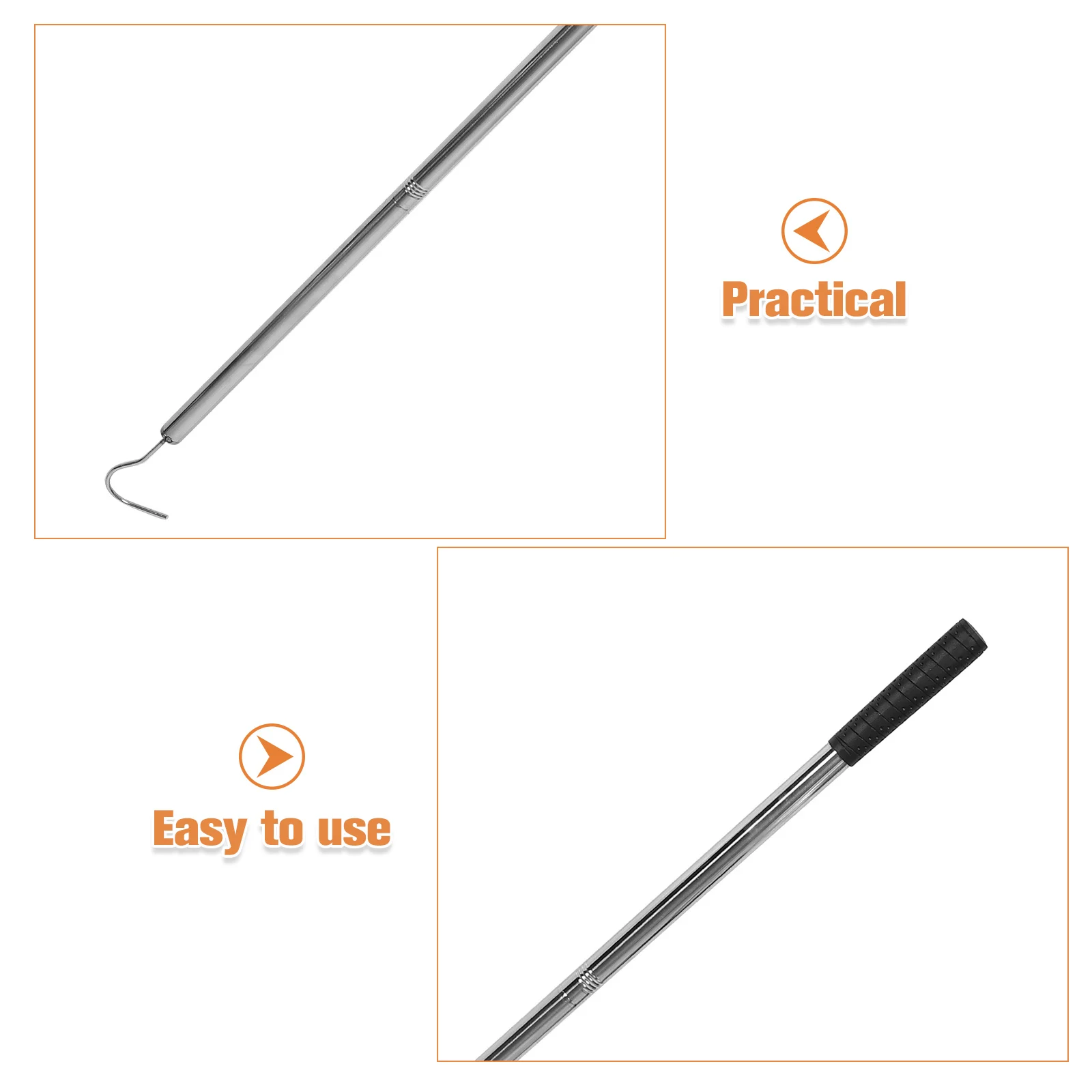 قابل للتعديل سلم سحب أسفل هوك الثقيلة سقف جبل تخزين شماعات للمرآب العلية تحت الدرج المنظم #3