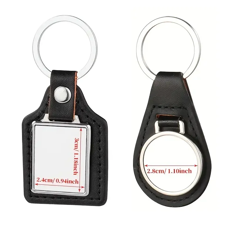 Customisable Human Photo Leather Keychain, Stylish Accessory