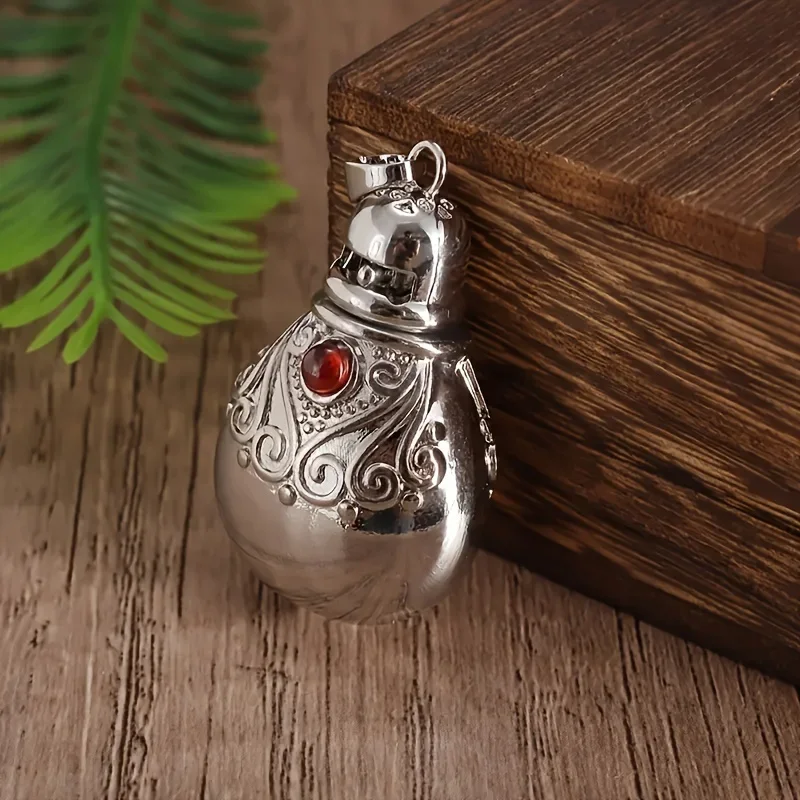 Creative Design Openable Perfume Bottle Pendant Necklace Suitable for Men and Women Fashion Charm Jewelry Gift