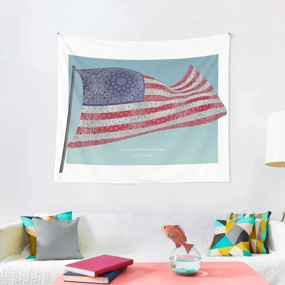 

All Amerikkkan Bada$$ - Joey Bada$$ Tapestry Things To Decorate The Room Funny Korean Room Decor Tapestry