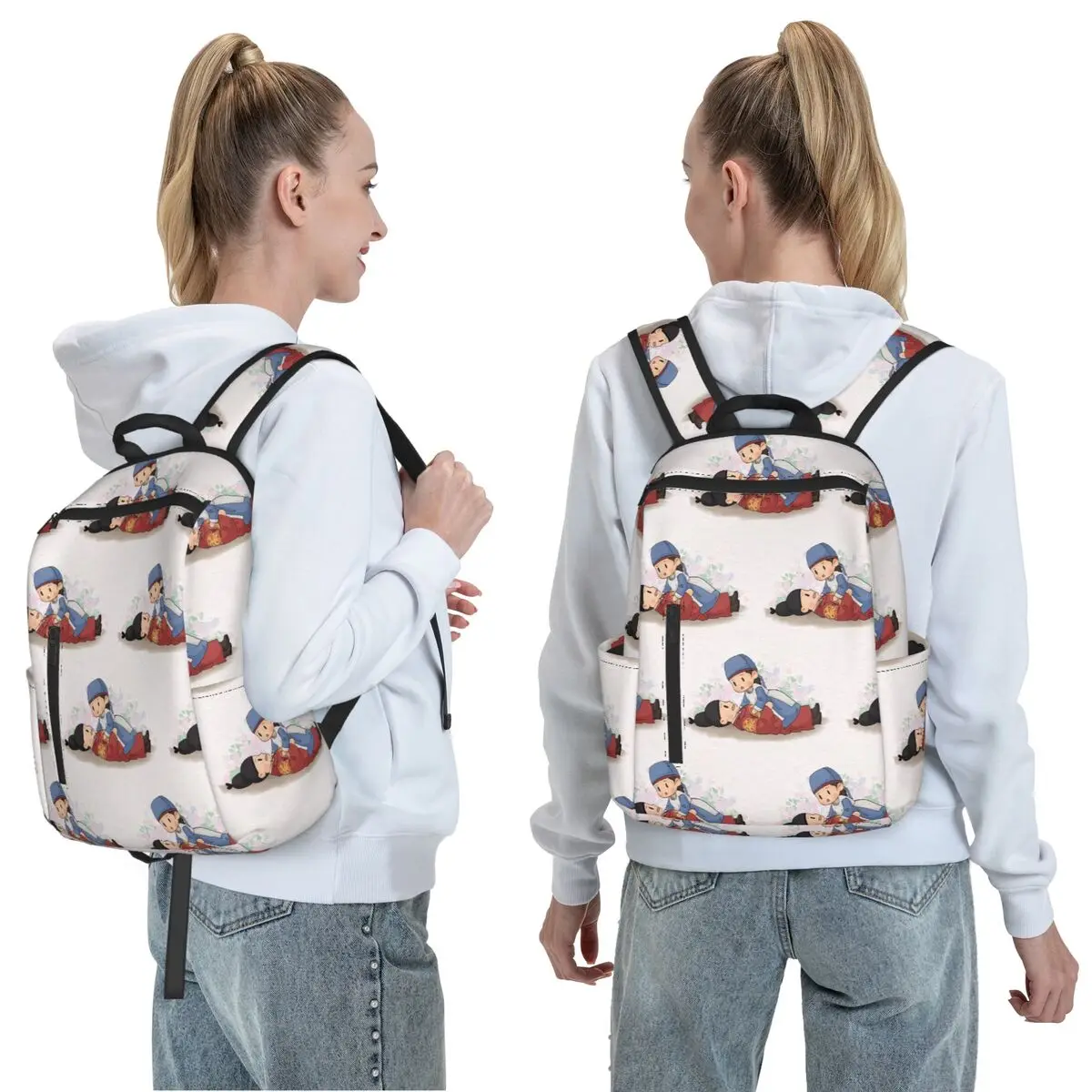 Hot TV Series Love Couple Bon Appetit Your Majesty Backpack Daypack Children BookBag School Bag Shoulder Bags for Men Women