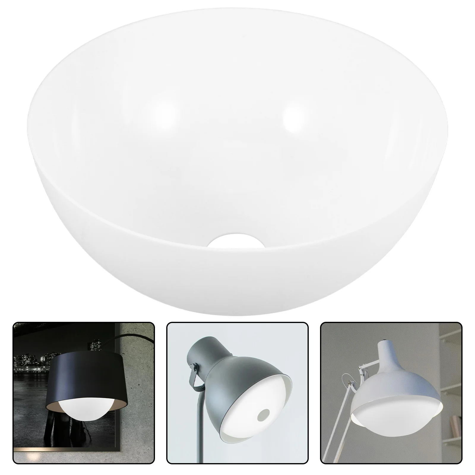 

2pcs Plastic Mushroom Lampshade Semi-Circular Dome Bowl Cover For Floor Lamp Replacement Light Fixture Shades Home Decor