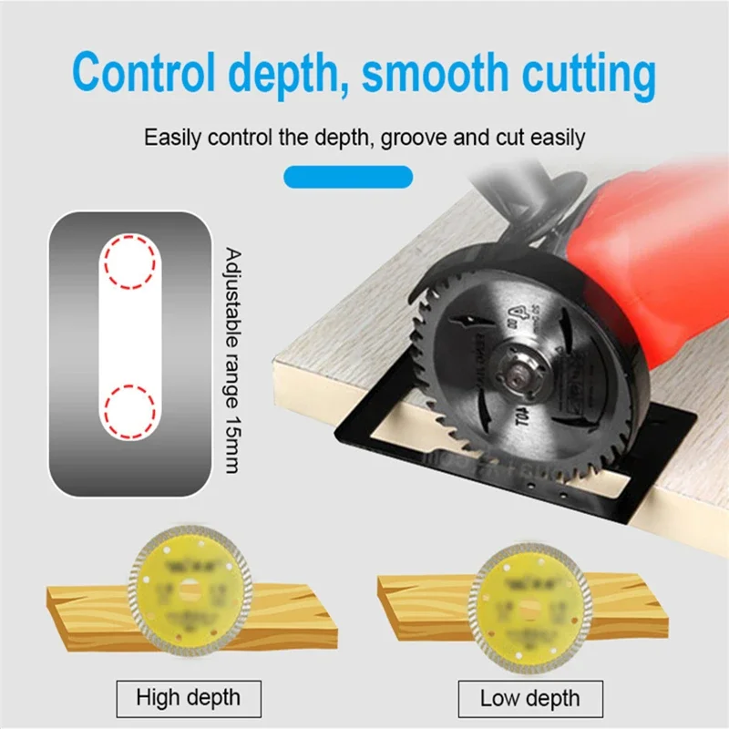 Thickened Steel Angle Grinder Bracket Cutting Machine Base Protection Cover Angle Grinder Convert To Cutter Woodwoking Tool image 2