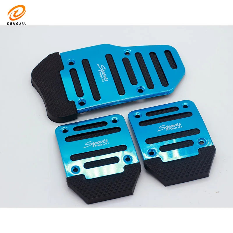 Automobile Manual Stop Pedal Modified Brake Throttle Clutch Aluminum Alloy Pedal Non-slip Pad Stainless Steel Universal