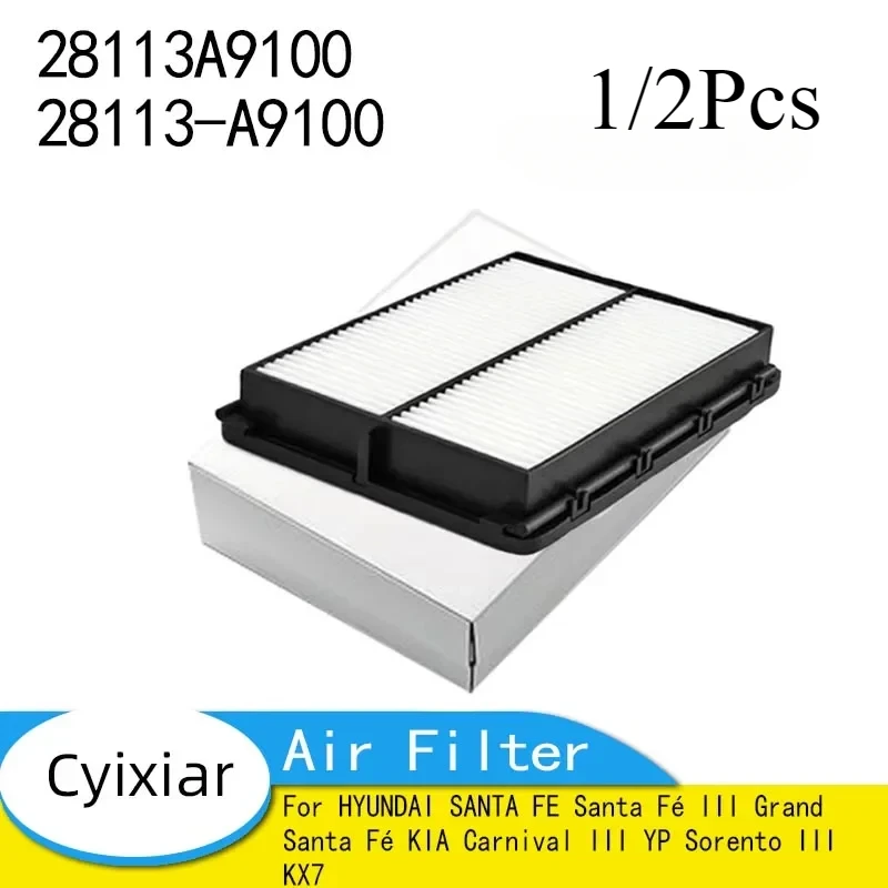 Air Filter for HYUNDAI SANTA FE Santa Fé III Grand Santa Fé KIA Carnival III YP Sorento III KX7 28113A9100 28113-A9100