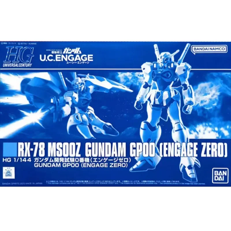 Bandai Original Genuine HGUC 1/144 RX-78 MSOOZ GUNDAM GPOO ENGAGE ZERO Anime Model Toys Action Figure Gifts Collectible Boys