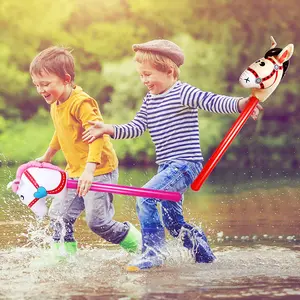 PVC نفخ يونيكورن بالون للأطفال رأس الحصان بالون طويل لرعاة البقر عيد ميلاد الديكور ألعاب حمام السباحة للأولاد والبنات أعلى 8 مبيعات حزب موضوع فتاة الحصان - No8