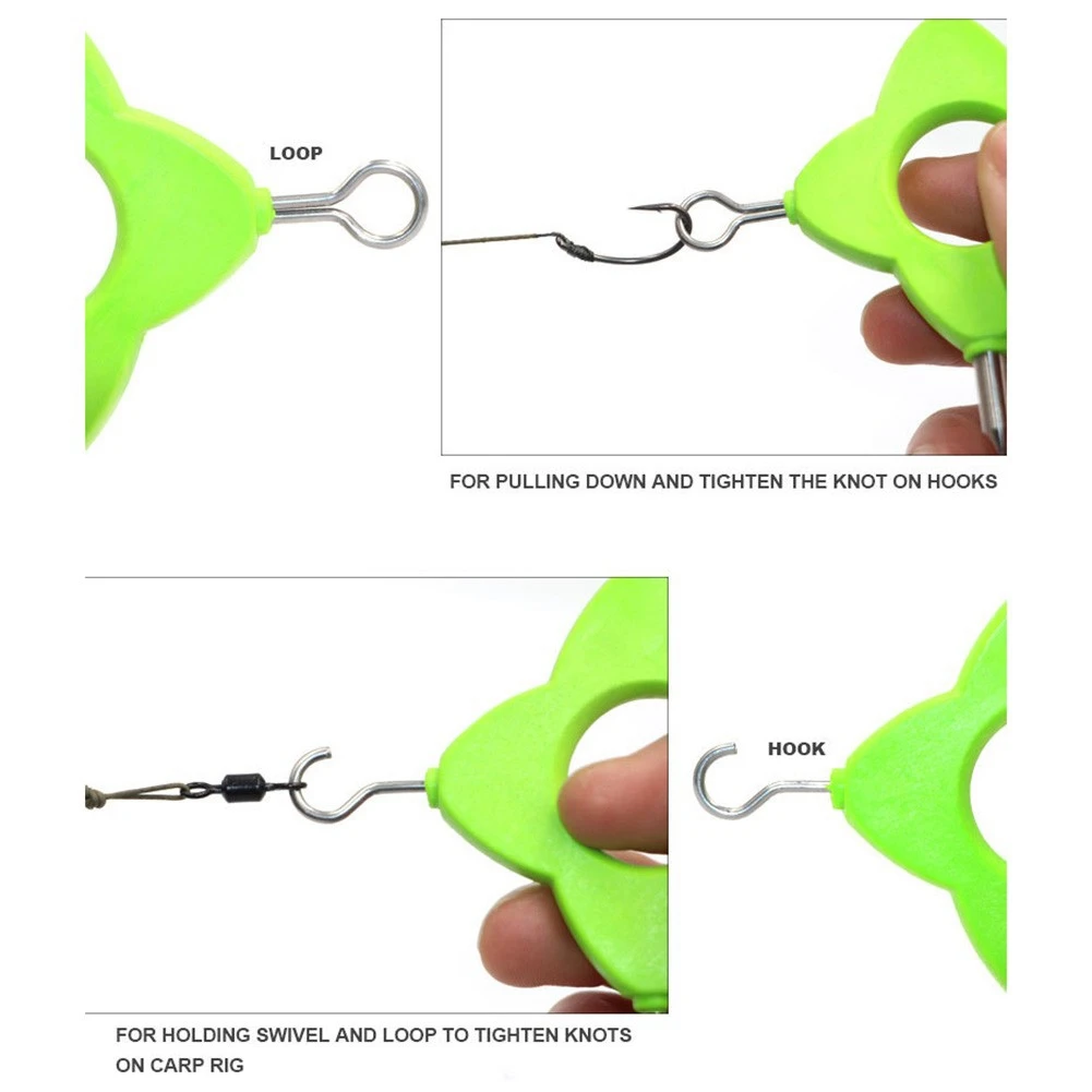 Carp Fishing Line Knot Puller 4 in 1 Multi Puller Tool for Rig Making Method Feeder Carp Fishing Terminal Accessories