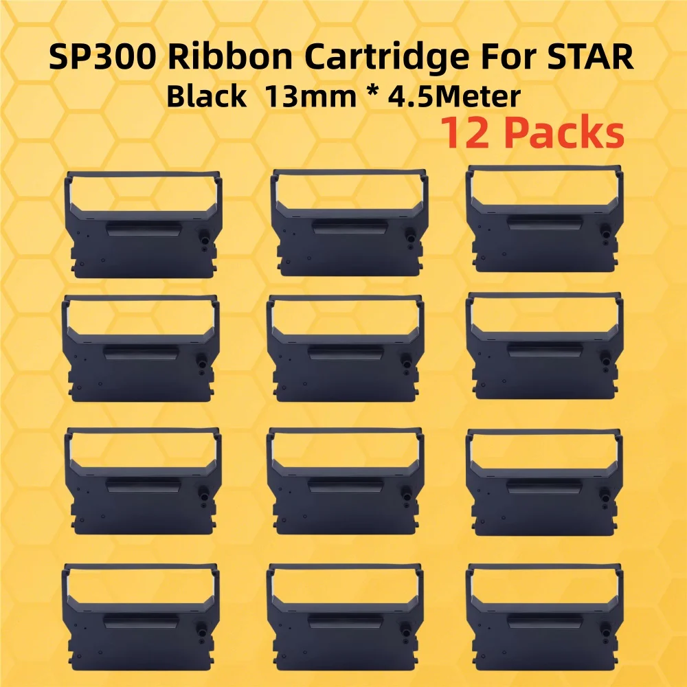 Compatible FOR STAR SP300 Ribbon Cartridge – Black 13mm*4.5m Use For STAR SP320 RC300B SP322 IBM4614 SP312 320II MP300 SP349