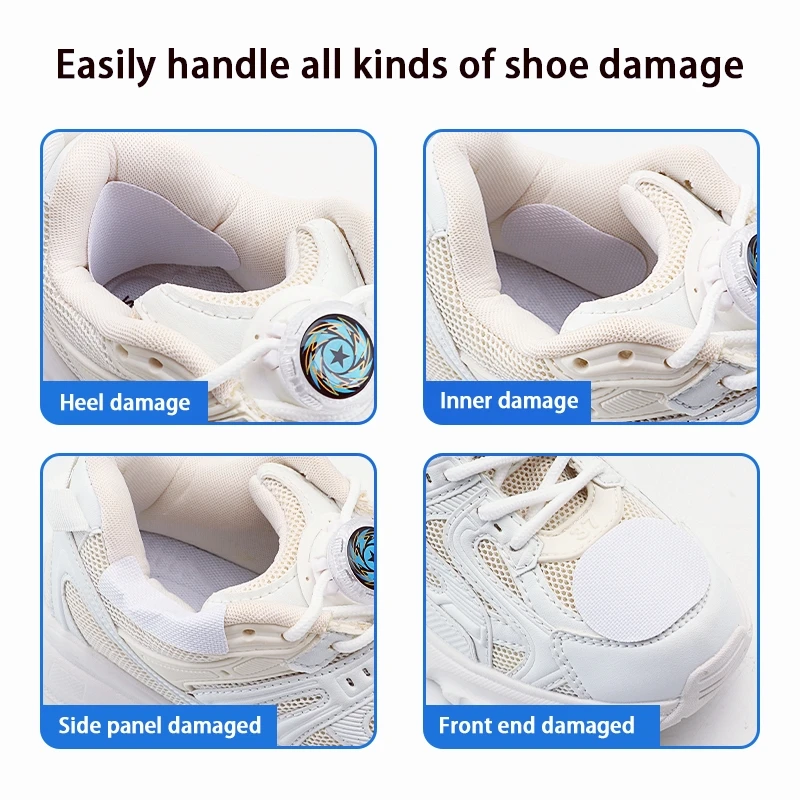 8 قطعة/المجموعة أحذية رياضية بقع الرقعة إصلاح نعال الحذاء التصحيح كعب حامي لاصق التصحيح إصلاح الأحذية كعب منتجات العناية بالقدم