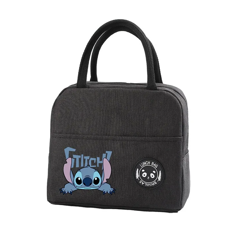 Disney-Stitch Oxford Sacs à lunch isothermes pour enfants, pique-nique en plein air, sac à main mignon, boîte à lunch pour étudiants, boîte de rangement pour questions