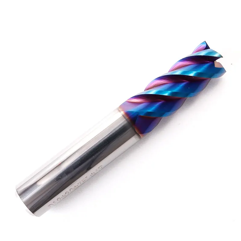 ZGT Cutting Endmill Alloy Carbide Metal HRC65 4 Flute Tungsten Steel Milling Cutter End Mill 6mm 8mm 10mm 12mm 14mm 16mm 20mm