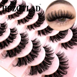 10 Pairs Invisible band Lashes 3D Faux Mink Lashes Natural short Transparent Terrier Lashes Clear Band Soft Eyelashes Extension