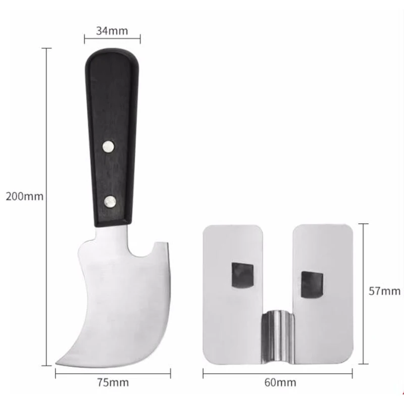 PVC plastic floor trimming crescent shovel floor tool solder stick shovel leveling tool stainless steel glue knife