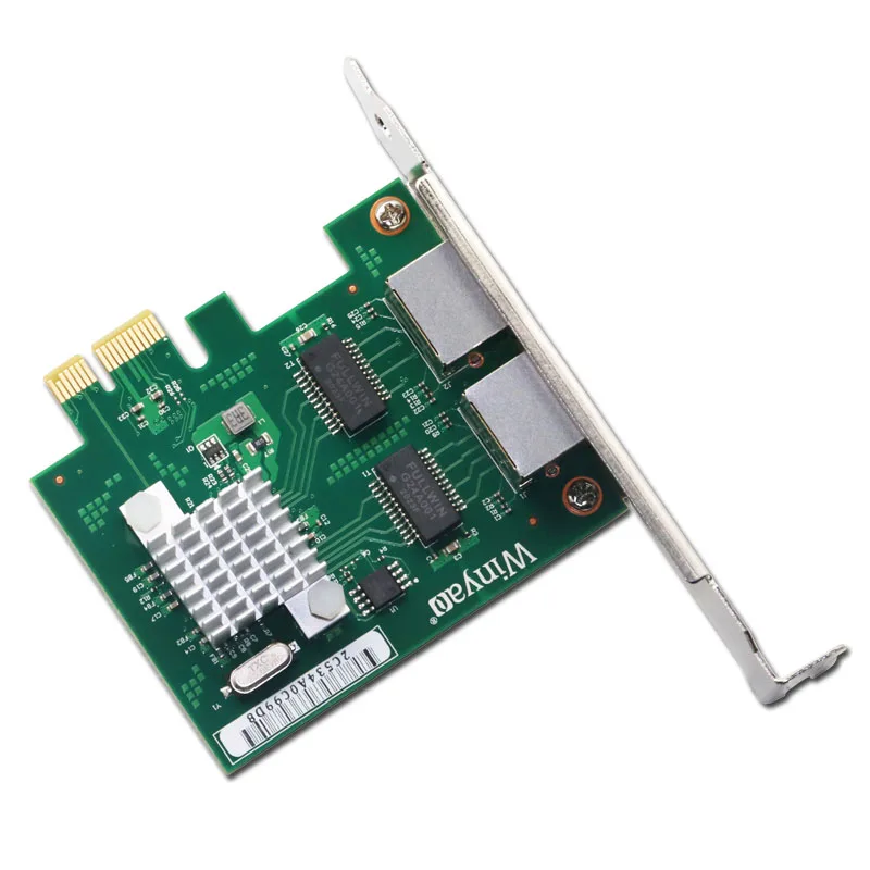 Сетевая карта PCI Express, 10/100/1000 МБ, 2 порта, сетевой адаптер RJ45, PCIe PCI-E гигабитный сетевой адаптер Ethernet, сетевая карта Lan BCM5718
