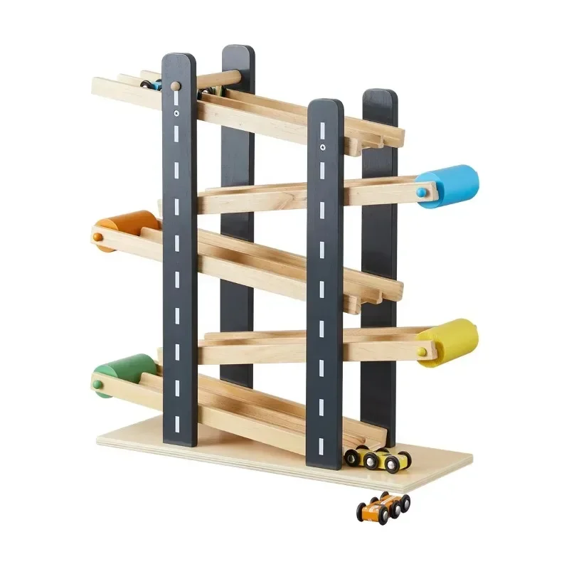 Track Kids Toddler Table Wooden Racing Track Rail Set Jungle Wooden Toys Train Track Hot