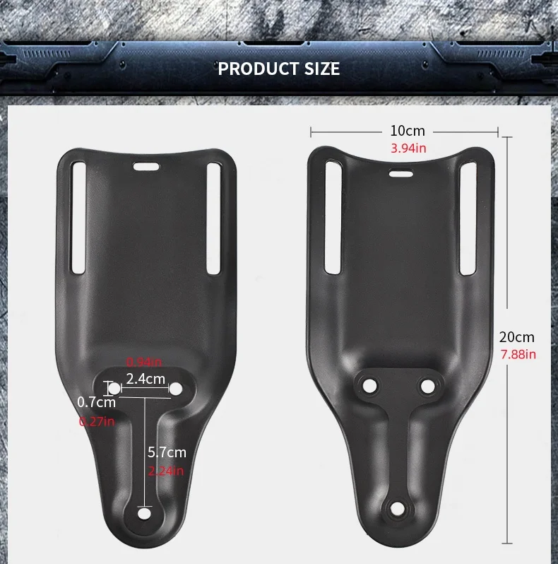 3-teiliges Drop-Leg-Holster-Set mit Schnellverschluss und QLS 19/22-Adapter – Gürtelschlaufe, bequem, elastisch und gummiert für Jagd und Angeln – Detail 13