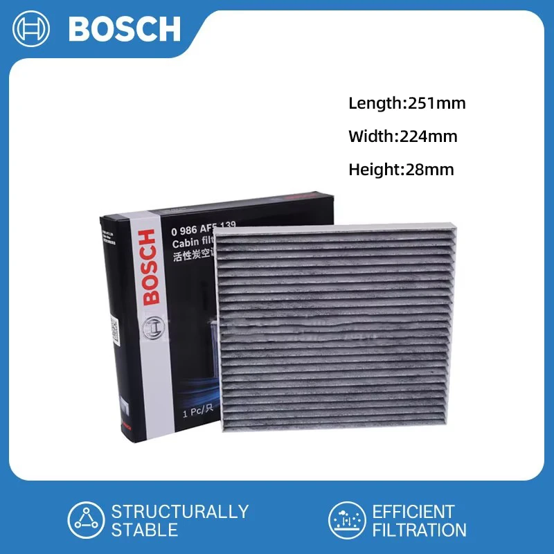 BOSCH For Hyundai SONATA Kia Car Air Filter Air Conditioner Cabin Filter with Activated Carbon Replacement 97133-C1000