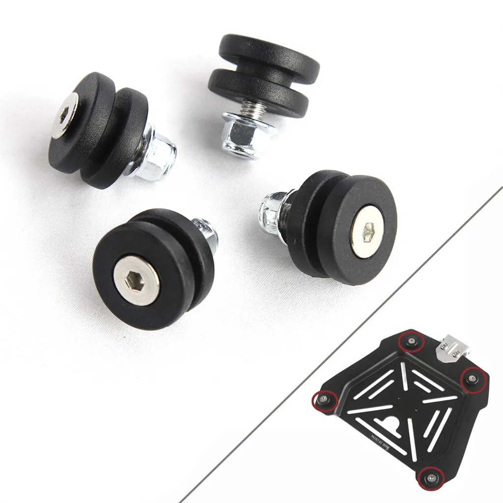 Universele Motorfiets Achterste Koffer Staart Top Box Helm Kofferbak Beugel Basisplaat Bushing Pad Gesp Spacers Accessoire Plastic