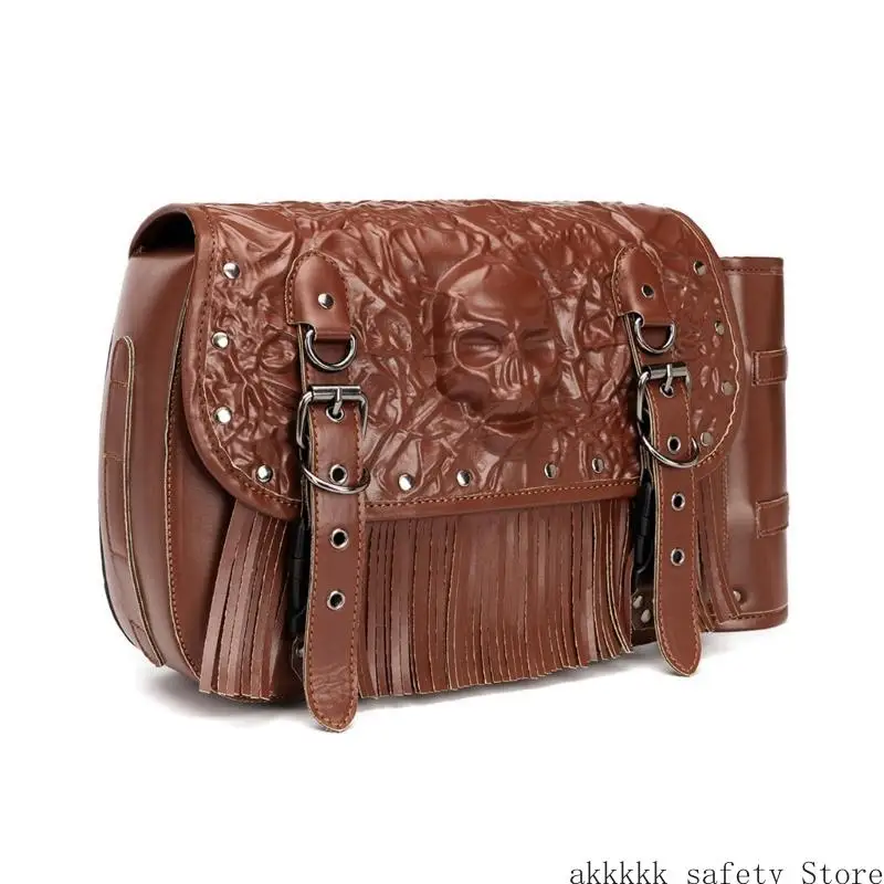 

PU Leather Swing Arm Bag For Motorcycle Left Side Bags Saddlebags Scooter Side Back Bag Waterproof