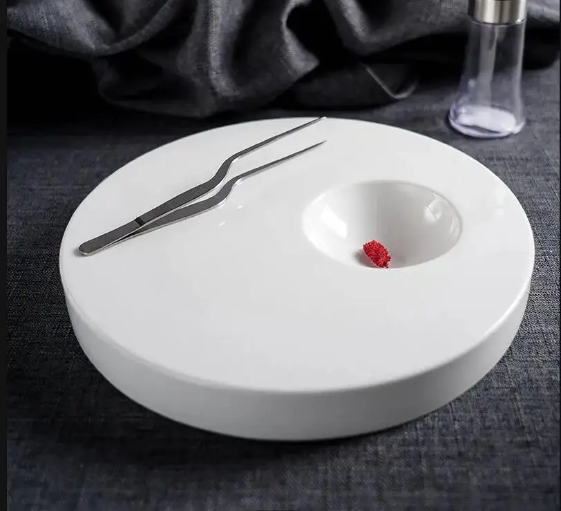High Quality Bone China Tableware Restaurant Gourmet Disc Decorative Dessert Plate Home Kitchen Cutlery and Plates