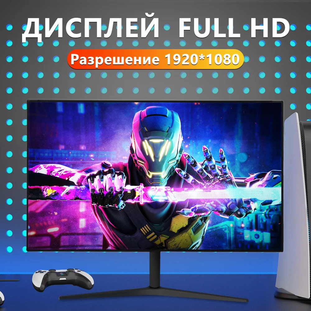 MUCAI 24 Inch PC Monitor 144Hz Ips Lcd Display HD 165Hz Desktop Gaming Gamer Computer Screen Flat Panel HDMI-compatible/DP