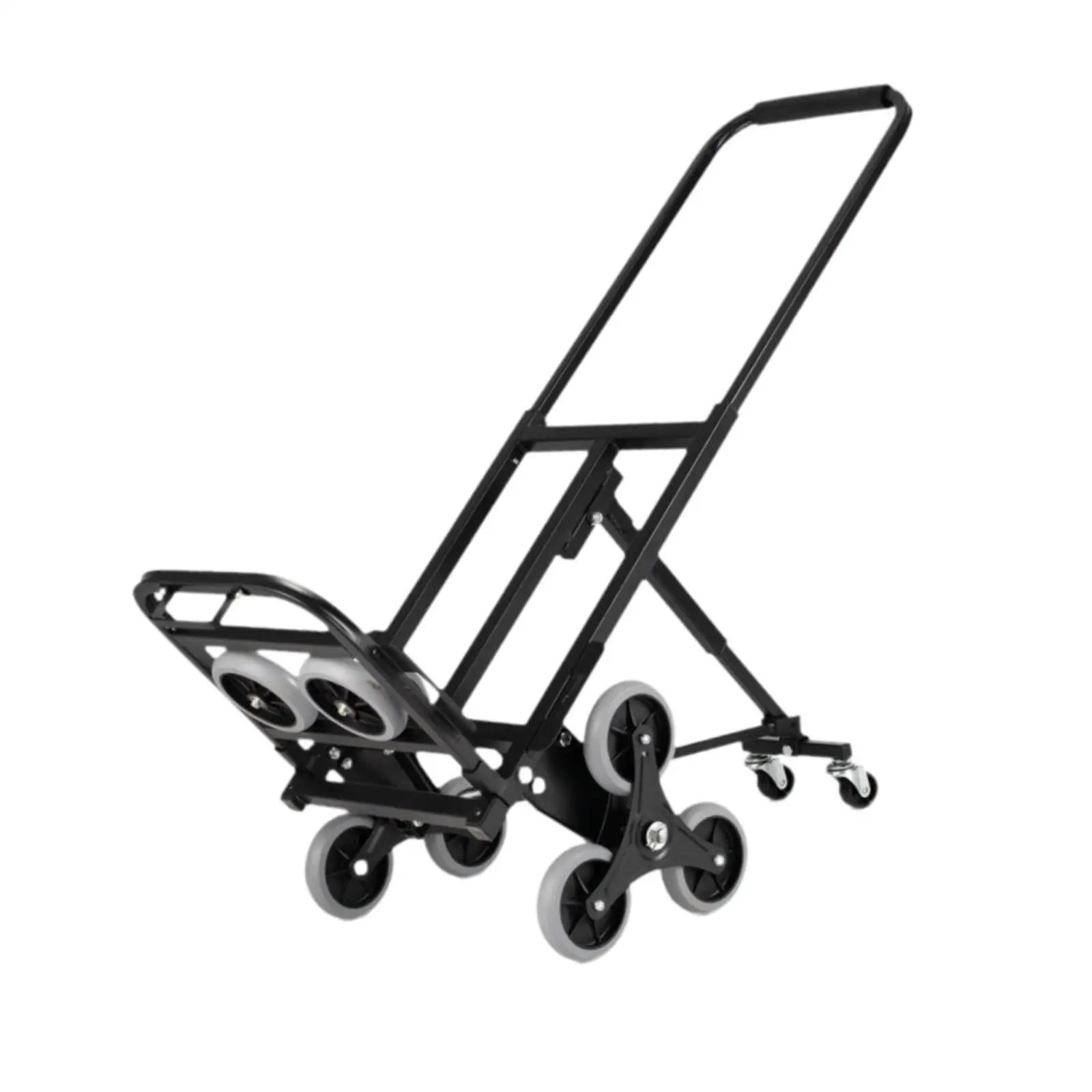 

Stair Climbing Cart Trolley Cart Portable Heavy Duty Carbon Steel Folding Dolly Hand Truck for Shopping Warehouse Moving