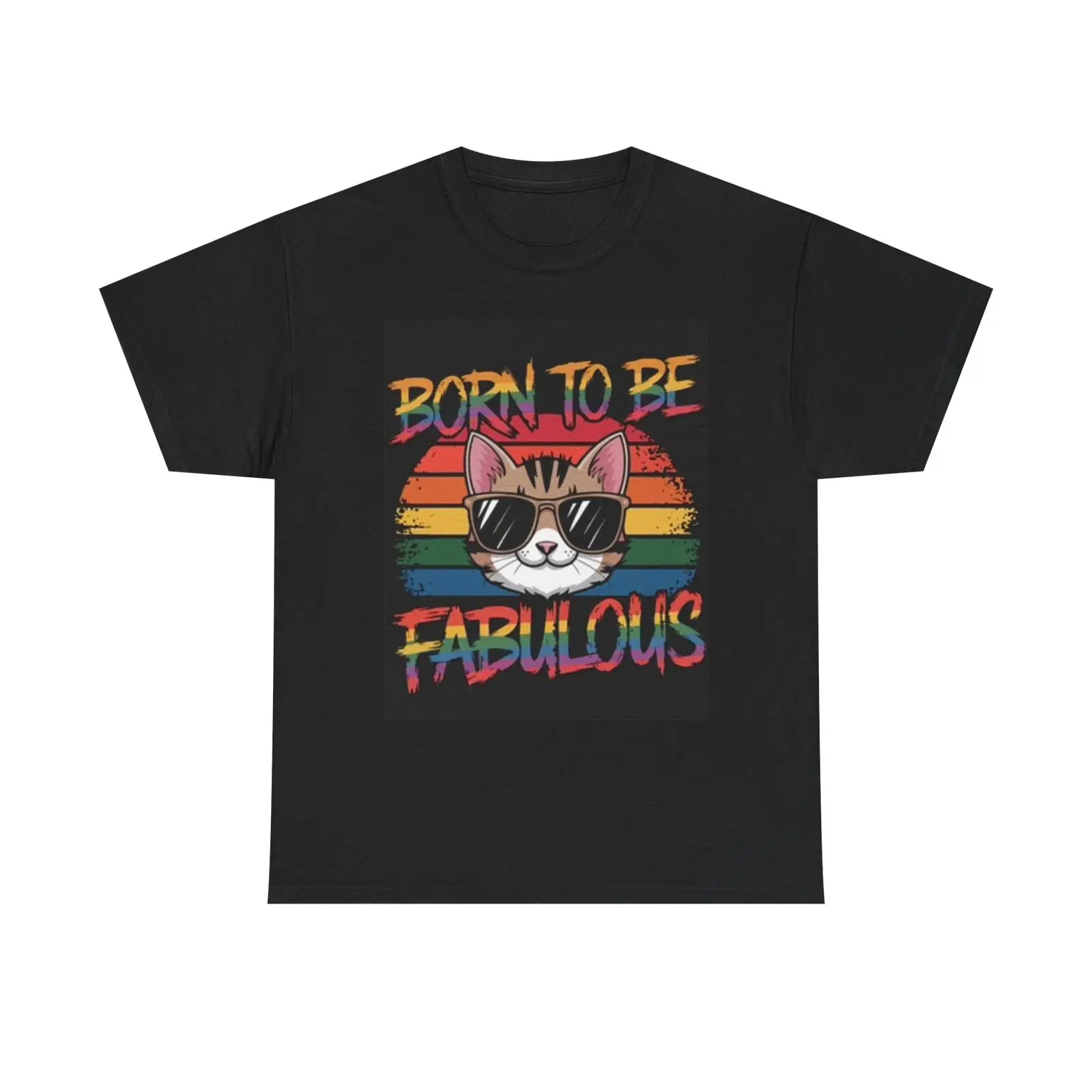 

Футболка Born To Be Fabolous с забавными котятами из плотного хлопка