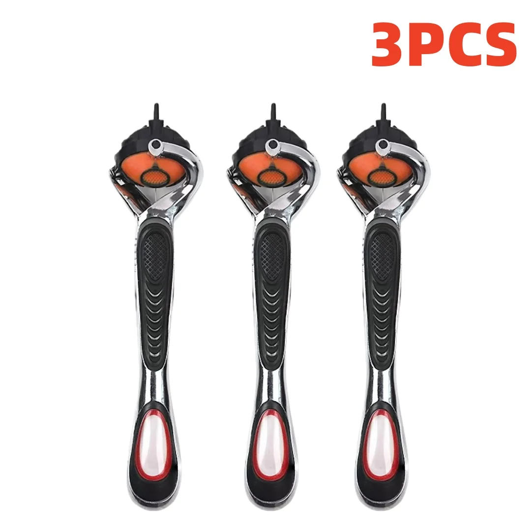 5-Blade Razor Handle - New Rotatable Design Manual Shaver