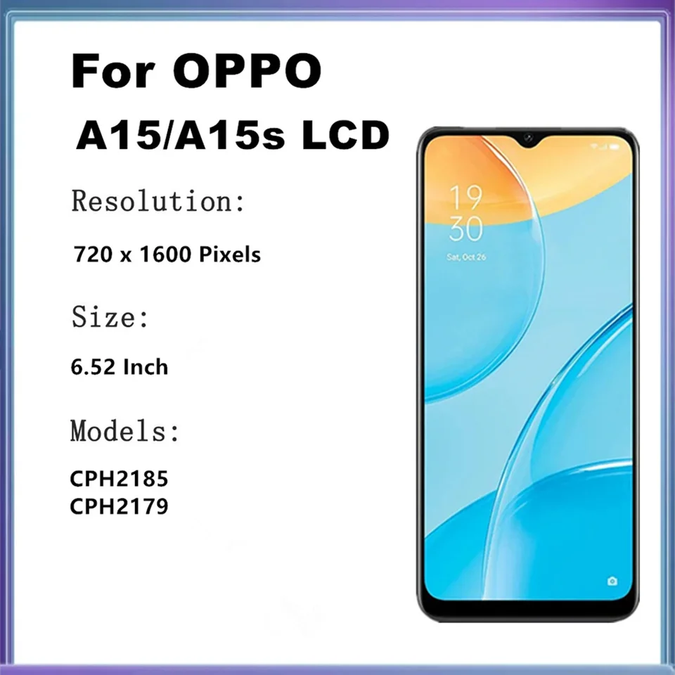 écran De Samsung A12 Écran LCD Pour Oppo A15/A15s - Remplacement