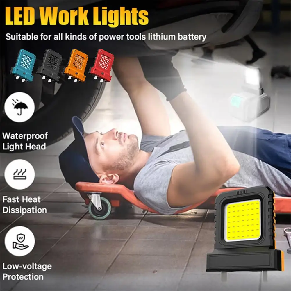 

Universal LED Automotive Repair Work Light Portable Strong Power Long Lasting Light Floodlighting Car Repair Accessories Outdoor