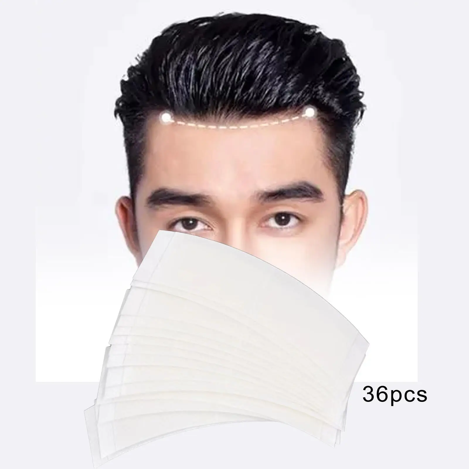 Ekstensi rambut dua sisi 36x, wig Tape strip rambut palsu tahan air lembut serbaguna 9x2.2cm pita depan renda tak terlihat