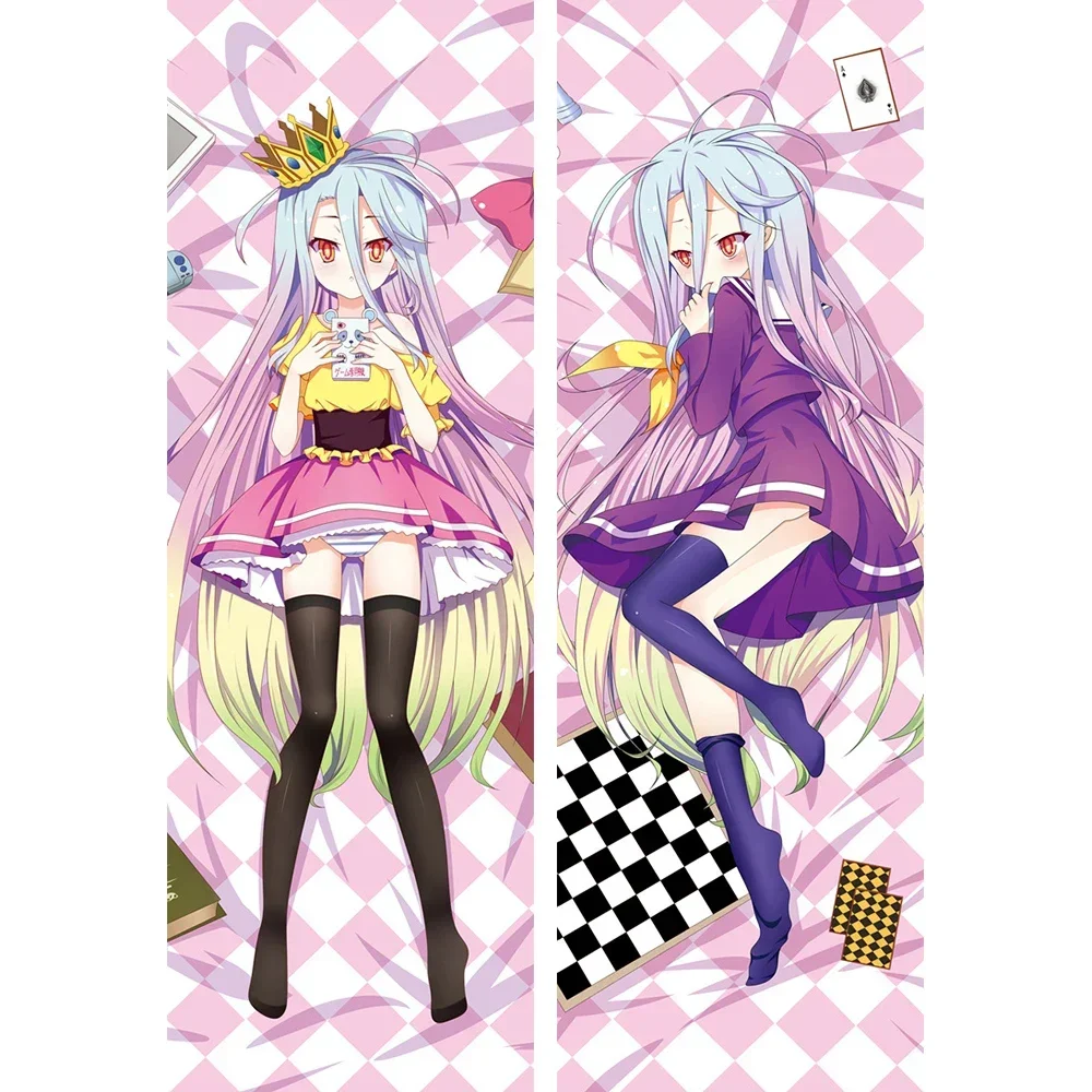 Anime Shiro Dakimakura Pillow Case Hugging Body Pillow Cover Case Long Pillowcase Home Bedding Decor 150x50cm