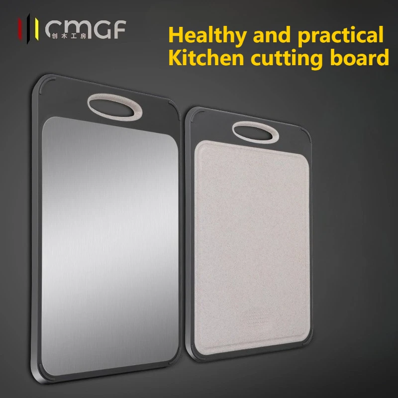 

Разделочная доска для детского питания, нержавеющая сталь, антибактериальная, устойчивая к плесени, легко очищаемая разделочная доска, двухсторонняя бытовая разделочная доска Bo