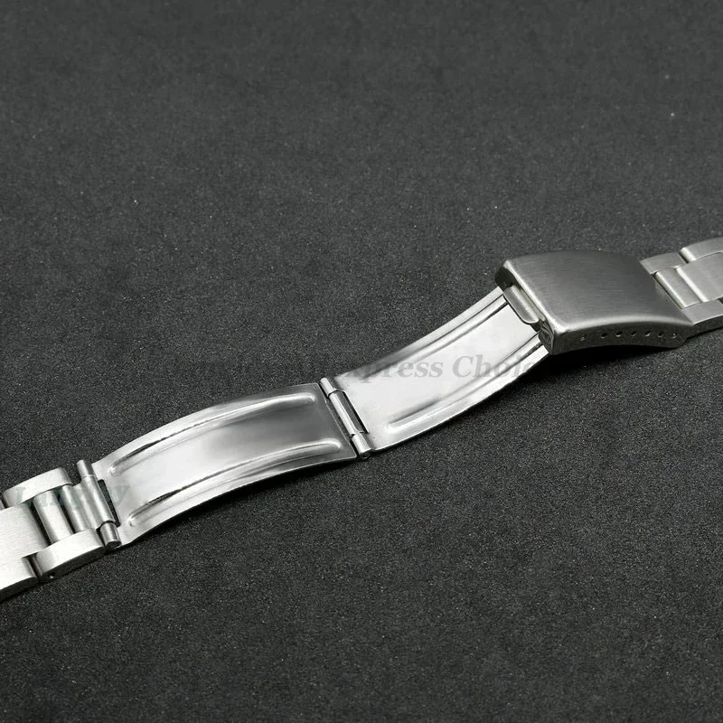 Correa de reloj de acero inoxidable 316L, pulsera Oyster para Rolex DATEJUST, pulsera sólida con extremo curvado, Water Ghost, 13/17/18/19/20/21mm