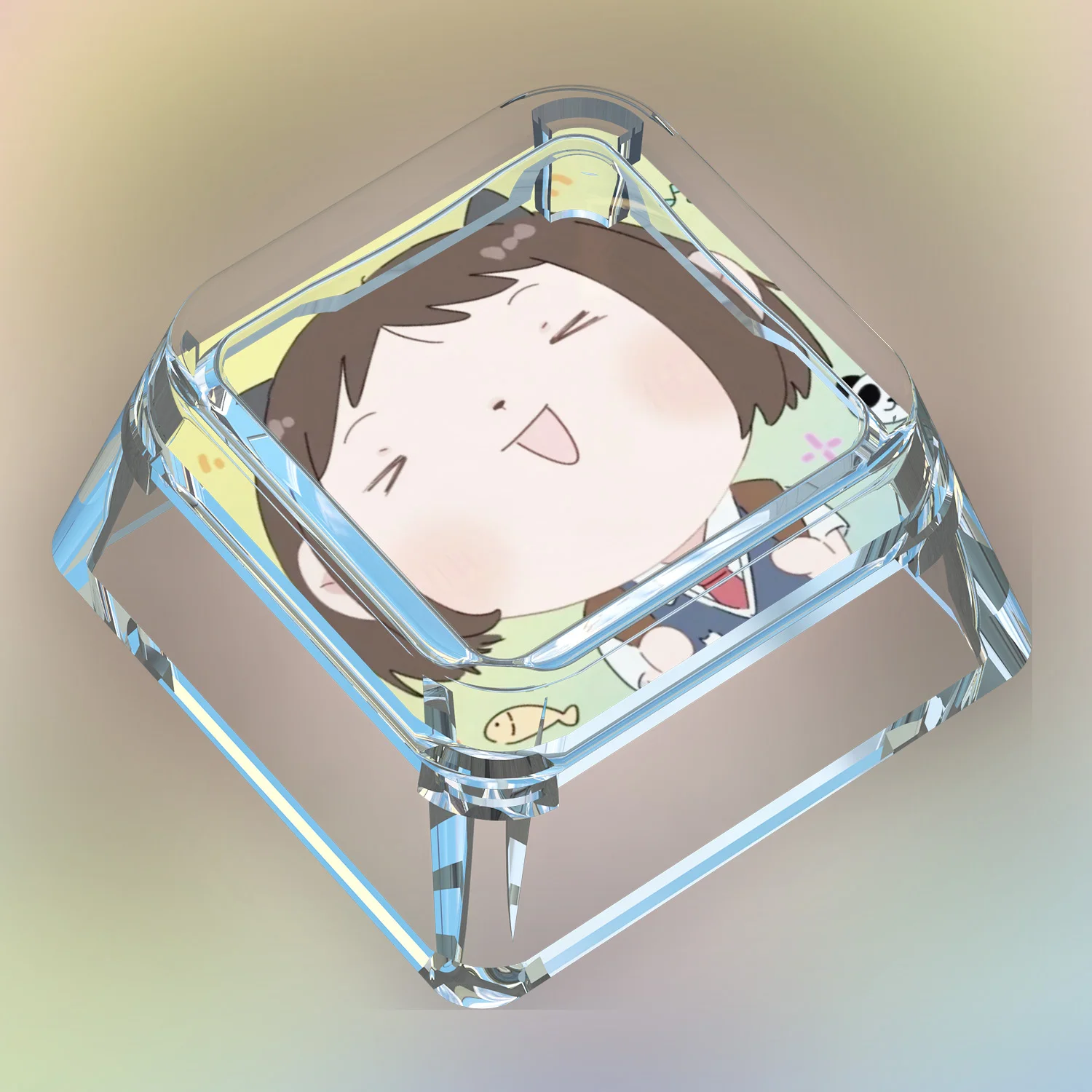 Diy Goddess Story Iwakura Mitsumi Q نسخة لوحة المفاتيح الميكانيكية Keycap شفافة نقل الضوء أغطية المفاتيح الميكانيكية هدية #6