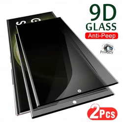 For Samsung Galaxy S24 S23 S22 Ultra 5G Glass 2Pcs Privacy Tempered Glass S24Ultra S23Ultra S 24 Plus Anti-peep Screen Protector