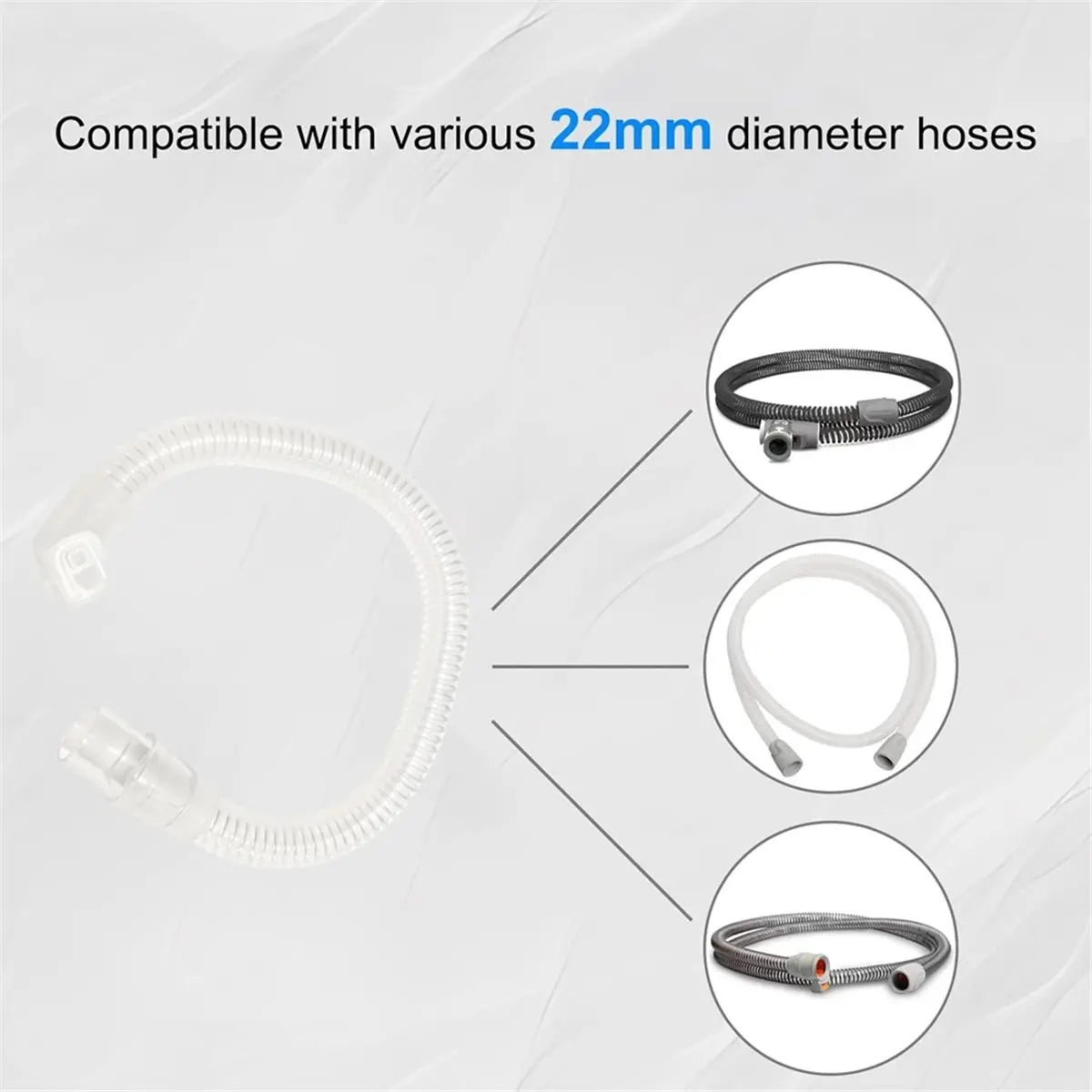 lookme 2 Packs Replacement Tube for Airfit N20,Replacement Short Tube,CPAP Mask Accessory