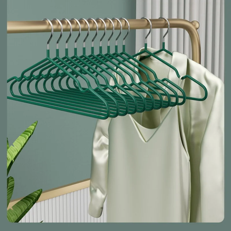 10pcs Non Slip Hangers, Durable Duty Hangers, No Shoulder Bump Suit Hangers, Laundry  Hangers,Space Saving Adult Clothes Hangers