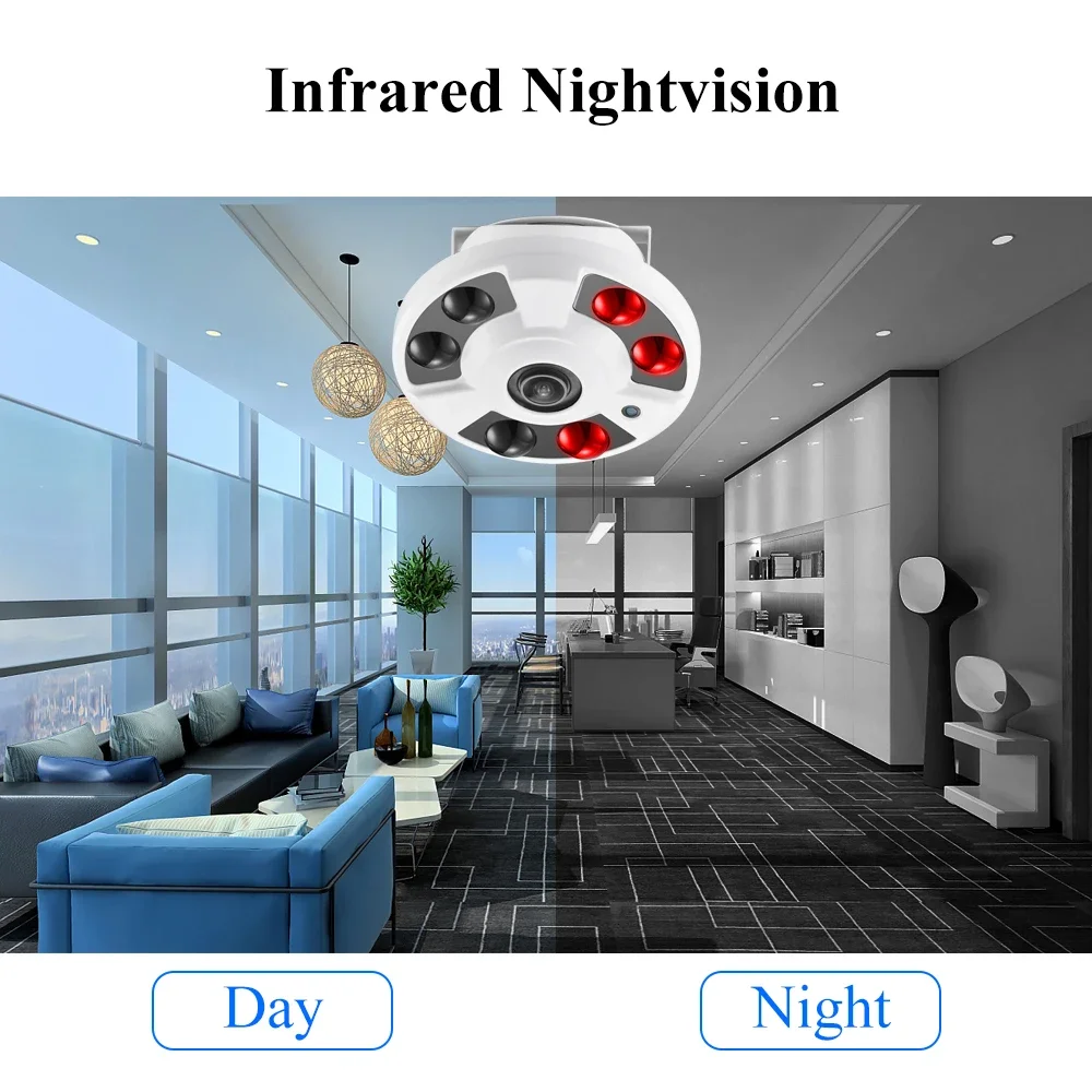 Gadinan 5MP Outdoor WiFi 1.7mm CCTV Motion Detection IP Home Surveillance IP Camera