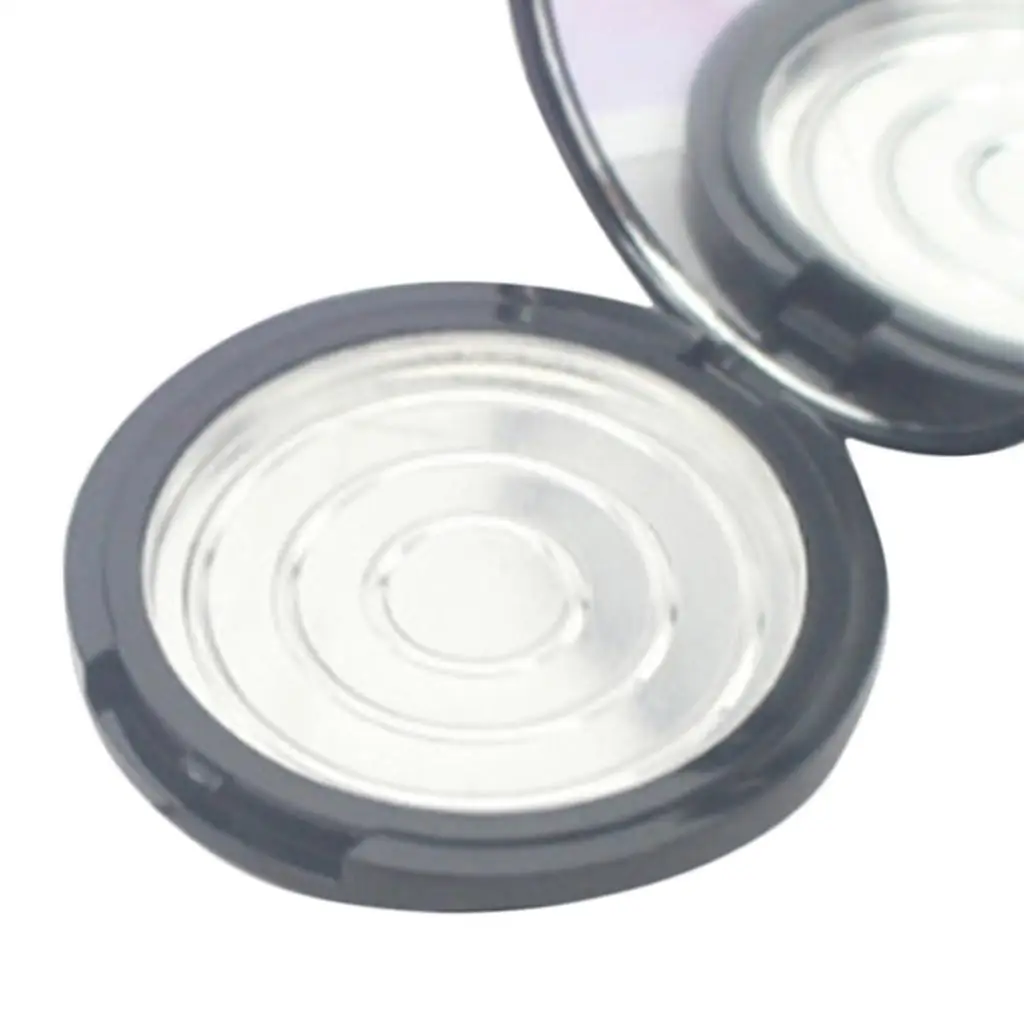 مستحضرات التجميل علبة مسحوق ظلال العيون ، جرة تخزين أحمر الخدود ، حاوية مع مقالي الألومنيوم