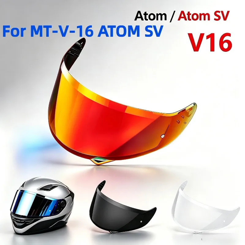 For MT-V-16 ATOM SV Visor Motorcycle Helmet Face Lens Anti-UV Anti-Scratch Dustproof Wind Shield Motorcycle Accessories MT V16
